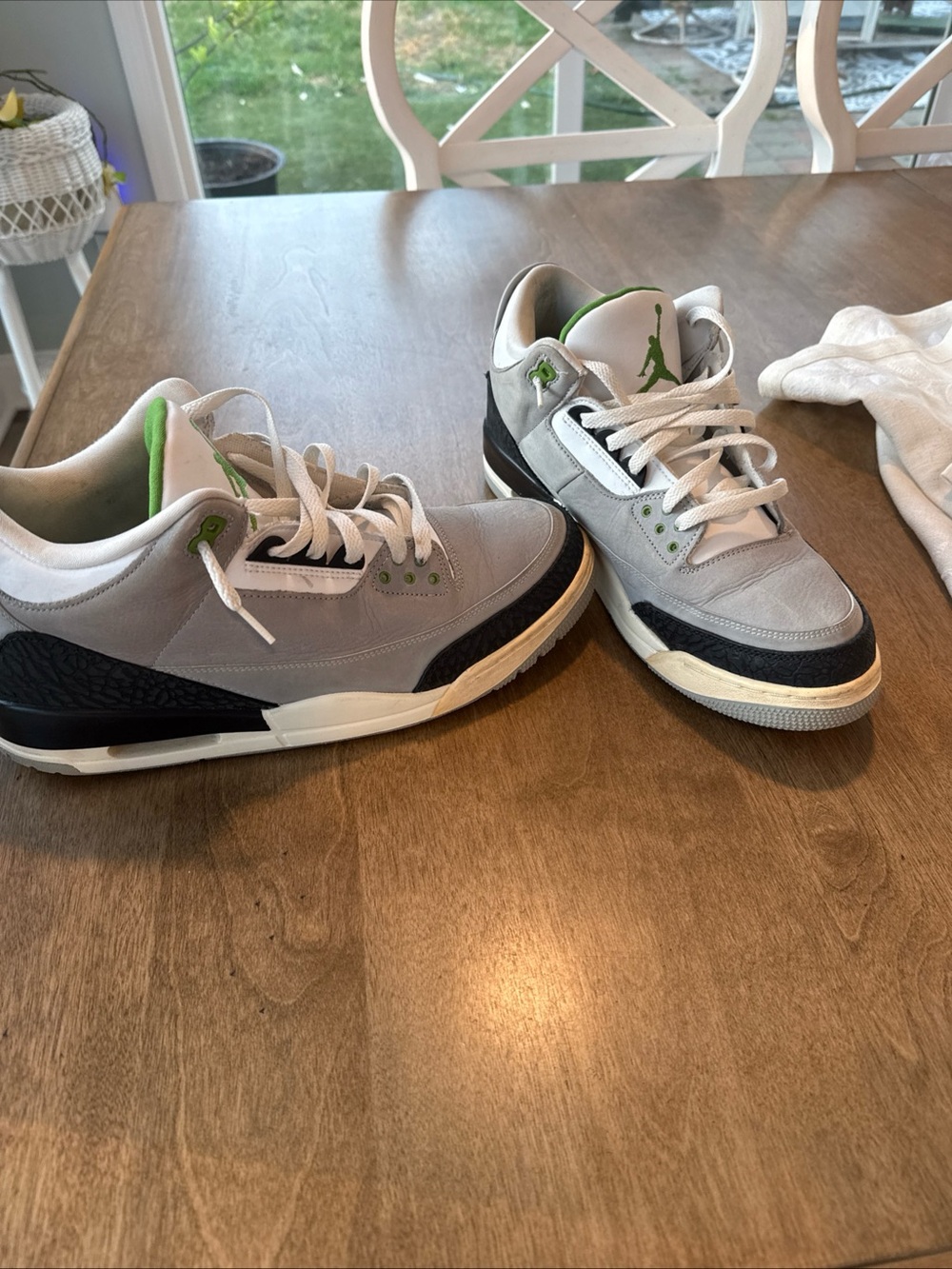 Nike Air Jordan 3 Retro Chlorophyll Grey/Green Size 13 Mens Sneakers